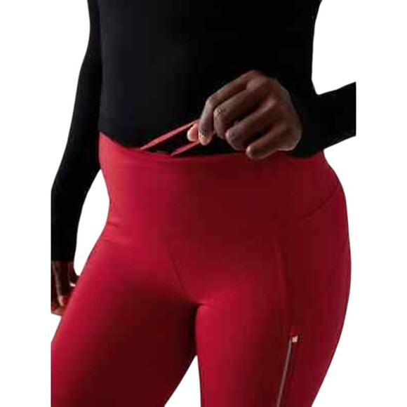 Athleta Rainier Tight Clover Berry Red Women's Size 1X New With Tags #487745 - Picture 3 of 12